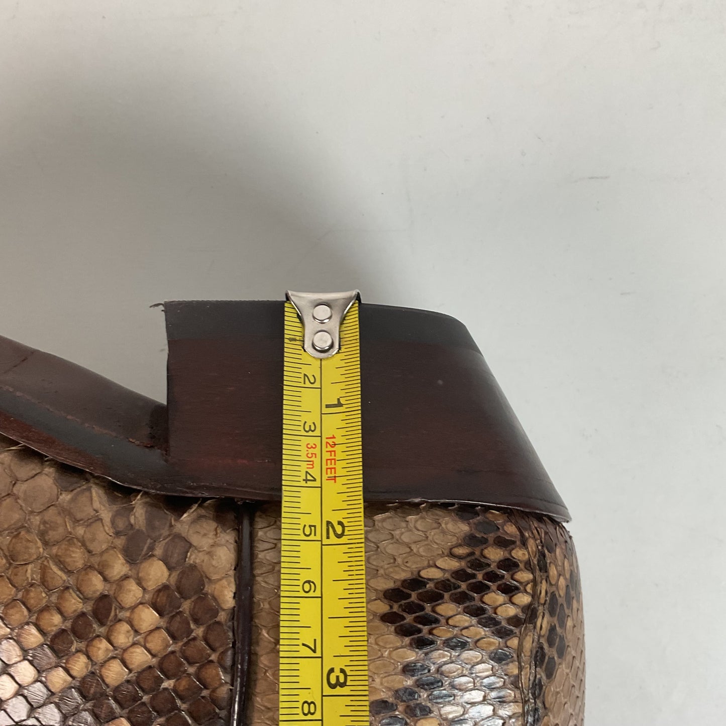 Dan Post Front Cut Python Cowboy Boots 9 D Snakeskin USA Made Recrafted