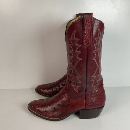 Rios Of Mercedes Full Quill Ostrich Cowboy Boots Men’s 8 | Women’s 9 Exotic