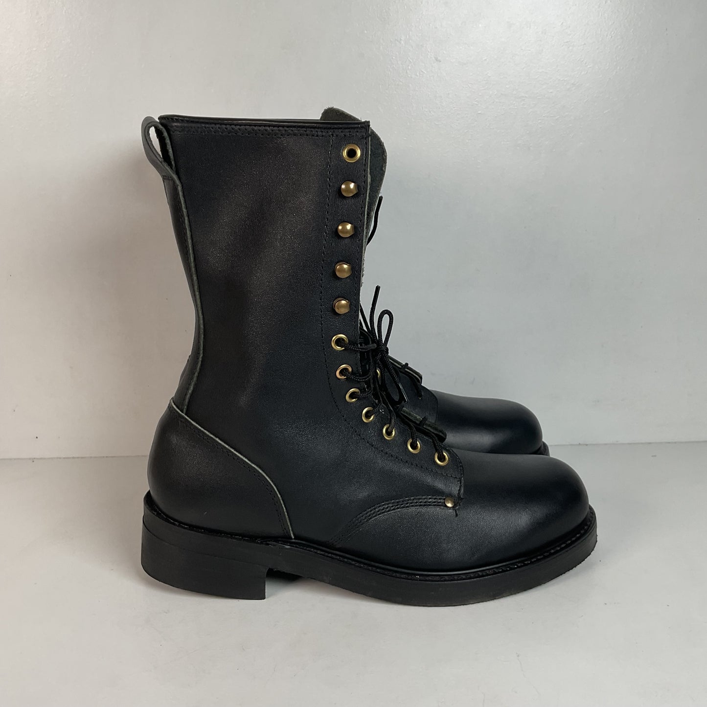Vintage Safety Toe Linesman Boots 9 EE USA Made Biker