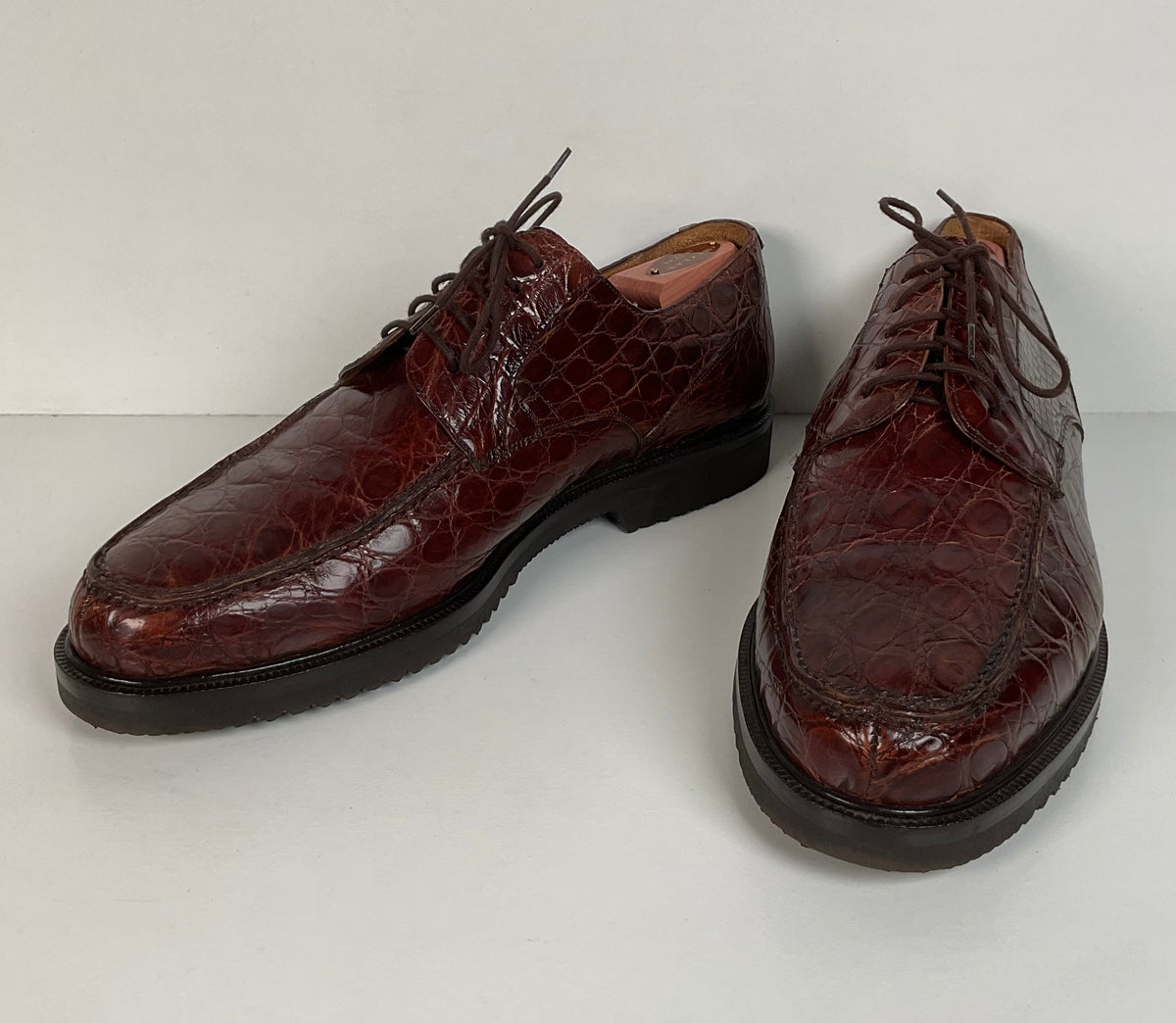 Mezlan Full Crocodile Derby Shoes | Salzburg | Exotic | Men’s 10.5