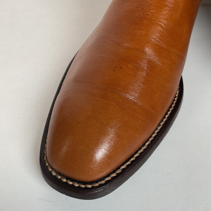 Vintage Frye Cowboy Boots | Burnished Brown Calf | French Toe | Men’s 10.5 D