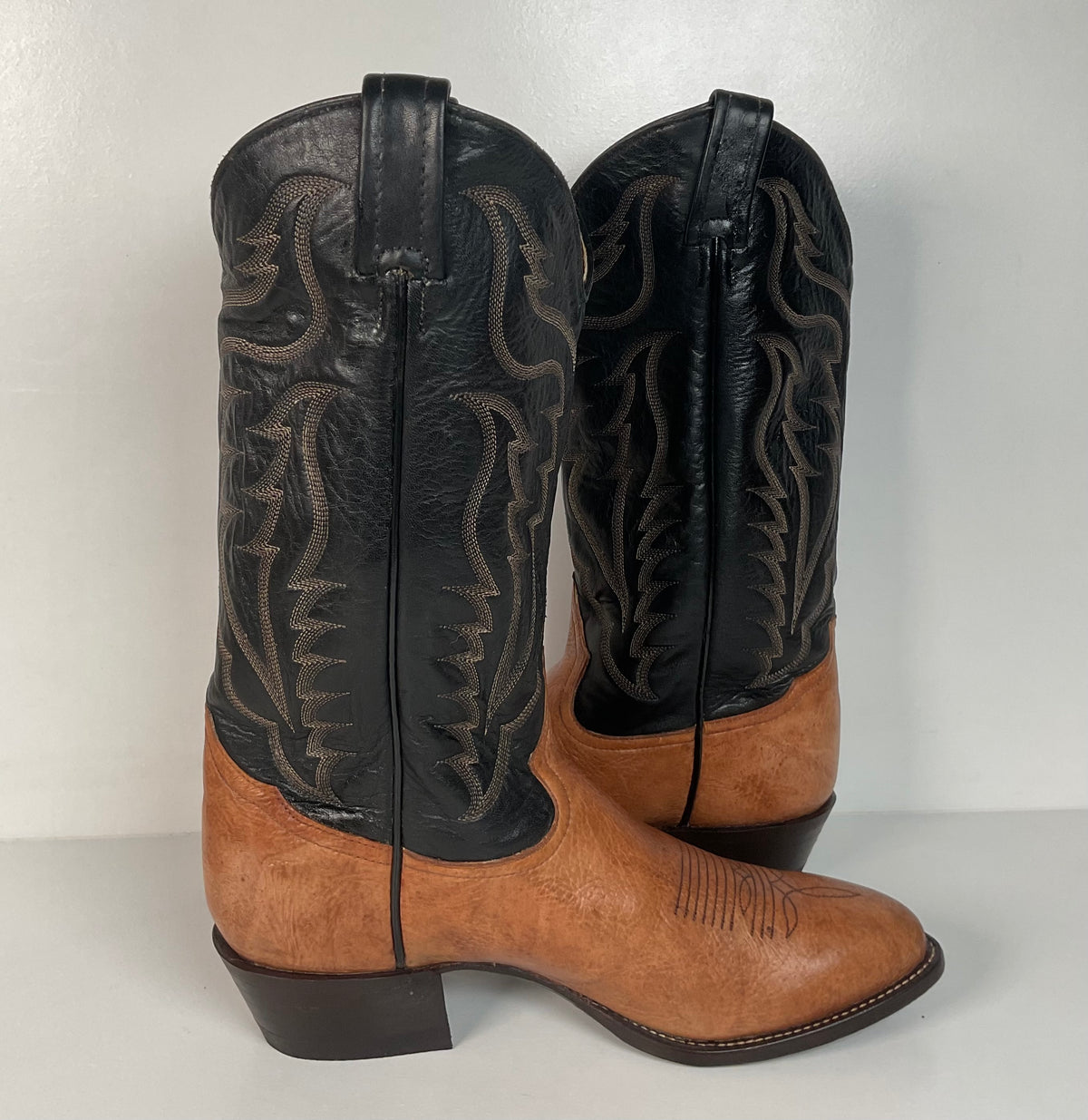 Vintage Tony Lama Bull Shoulder Cowboy Boots | USA Made | Men’s 9 D
