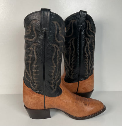 Vintage Tony Lama Bull Shoulder Cowboy Boots | USA Made | Men’s 9 D