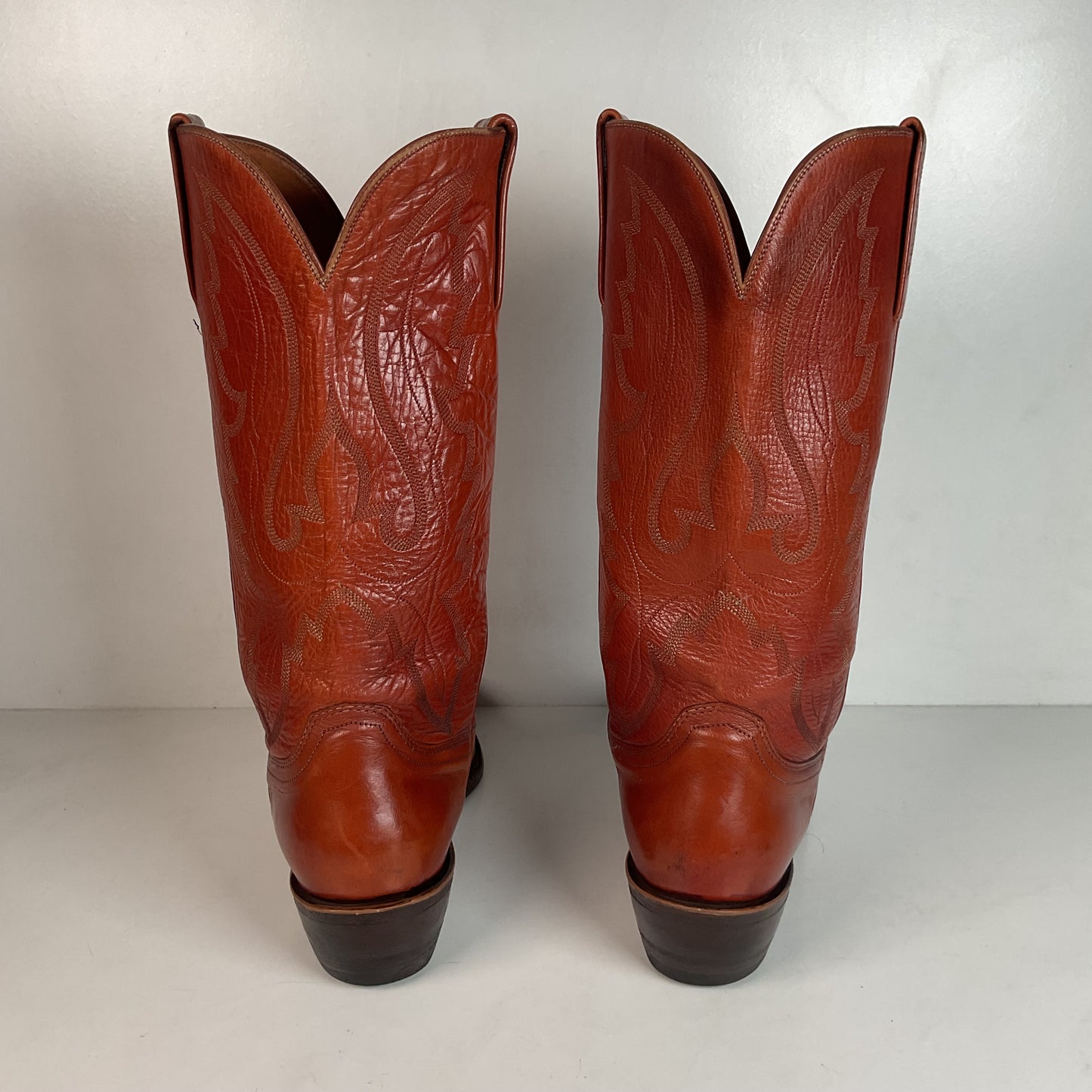 Lucchese 1883 Caiman Crocodile Inlay Cowboy Boots 9 D Exotic