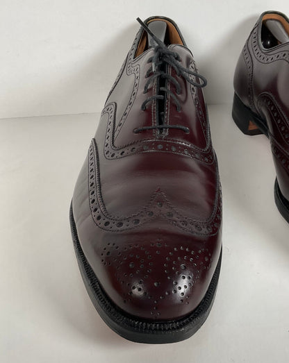 Vintage Johnston Murphy Oxford Shoes | Burgundy Calf | USA Made | Men’s 12 D