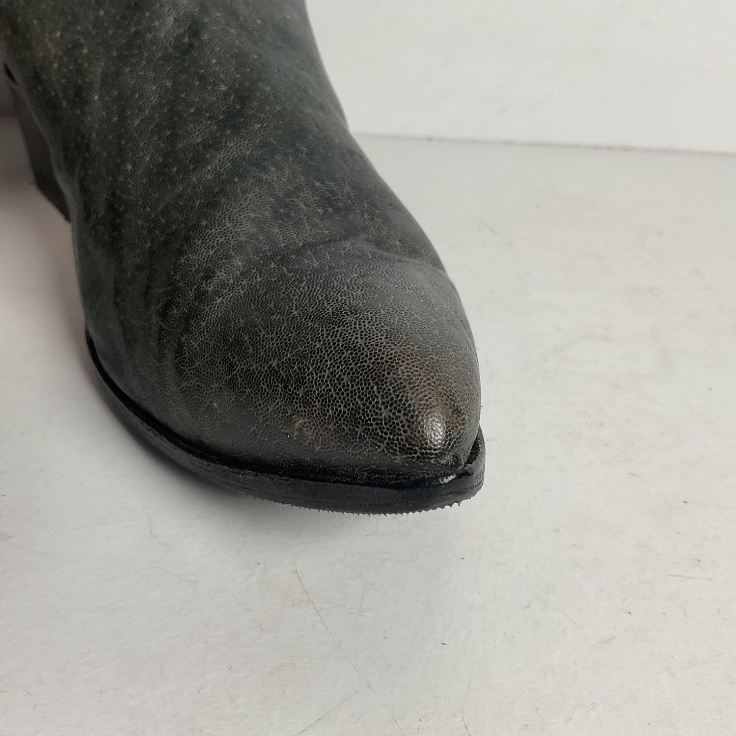 1960s Tony Lama Exotic Elephant Cowgirl Boots Men’s 7 B | Women’s 8 USA Made Gold Label