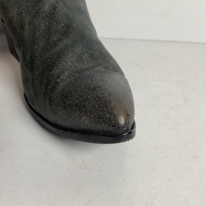 1960s Tony Lama Exotic Elephant Cowgirl Boots Men’s 7 B | Women’s 8 USA Made Gold Label