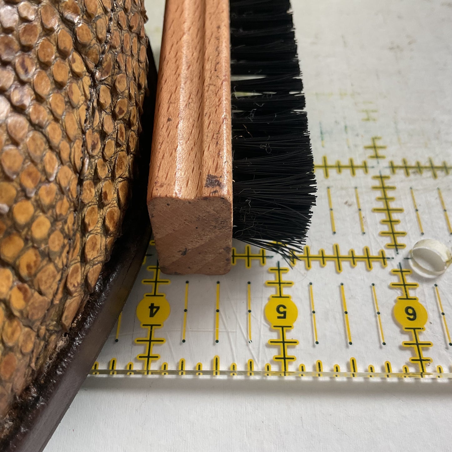 Vintage Nocona Boa Snakeskin Cowboy Boots 8 D Front Cut