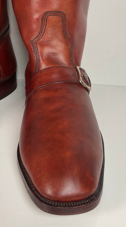 Vintage Thom McAn Harness Buckle Boots | Spanish Calf Skin | Men’s 10.5 D