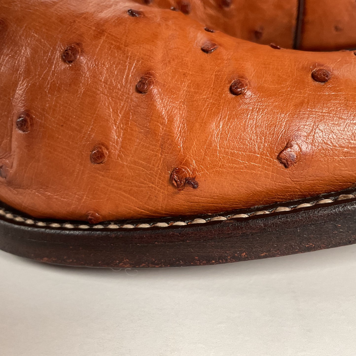 Justin Full Ostrich Quill Cowboy Boots | Exotic | USA Made | Men’s 10 D