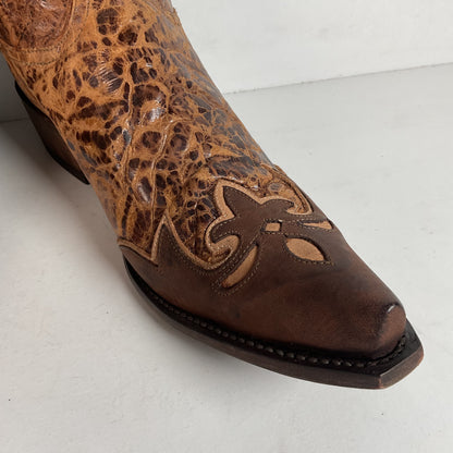 Lucchese Diva Delta Calf Cowgirl Boots 10 B USA Made Retired