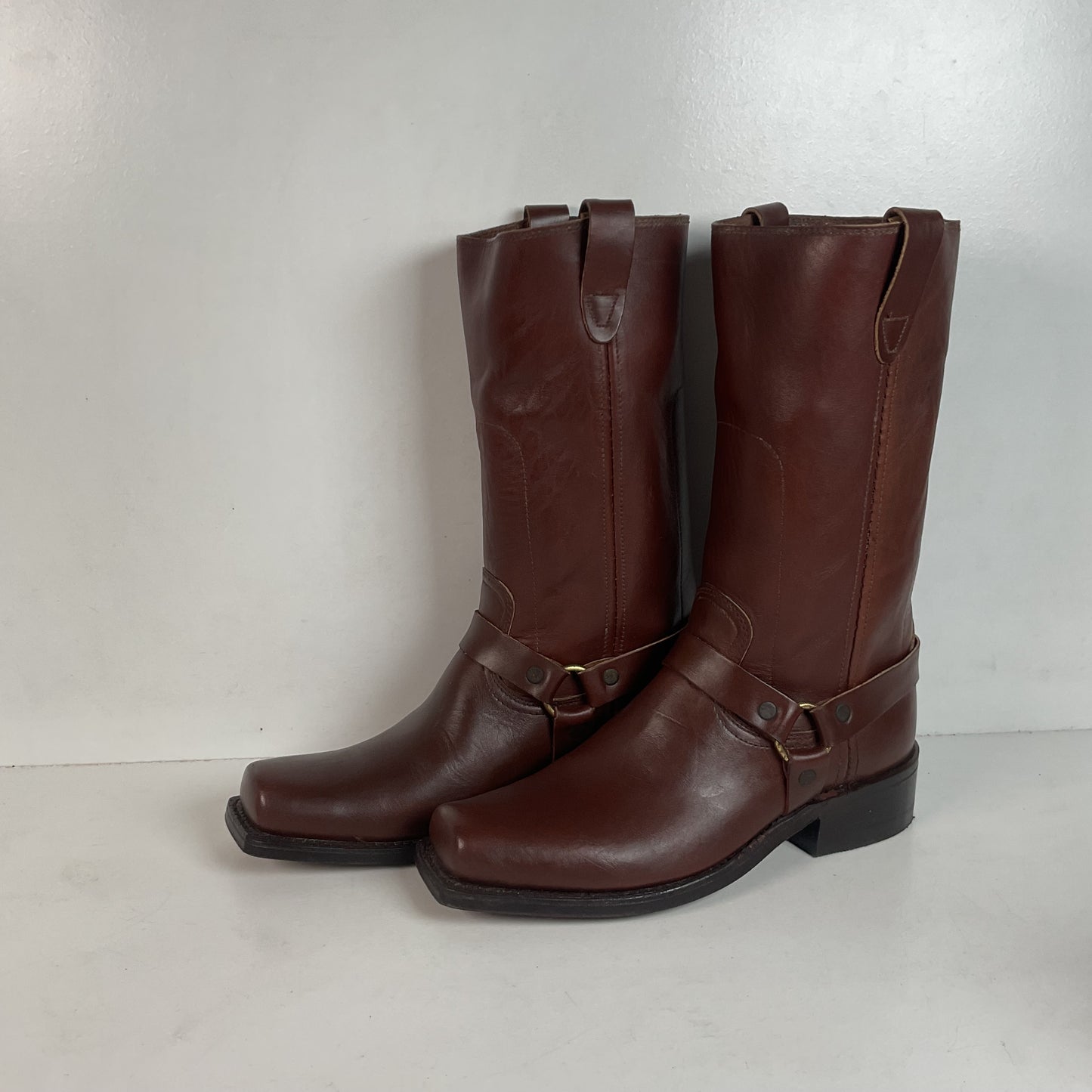 1970s Rodeo Harness Motorcycle Boots 9.5 D USA Made