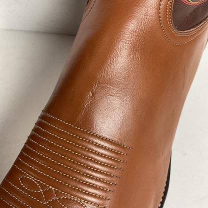 1970s Tony Lama Cowboy Boots 12 D Gold Label USA Made