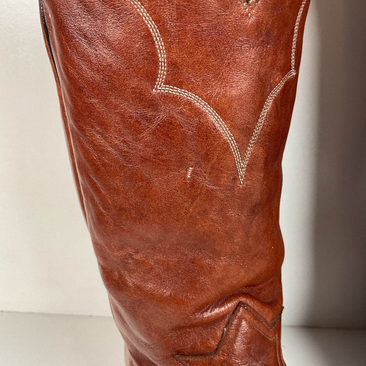 Vintage Tony Lama Chocolate Cow Cowboy Boots | Gold Label | Men’s 11 D
