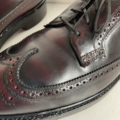Early Florsheim Imperial Kenmoor Derby Shoes 10 C Shell Cordovan
