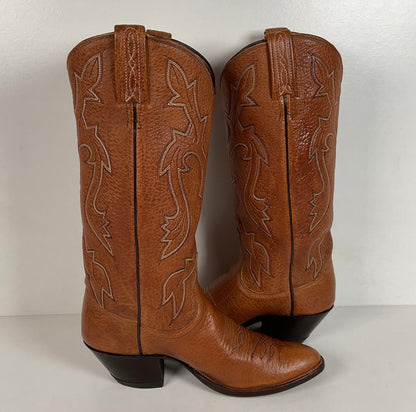 Vintage Dan Post Bullhide Cowgirl Boots | USA Made | Extra Narrow | Women’s 7 A