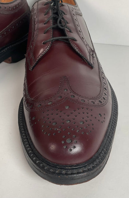Nettleton Vintage Nettleton Cordovan Longwing Derby Shoes 10 C USA Made