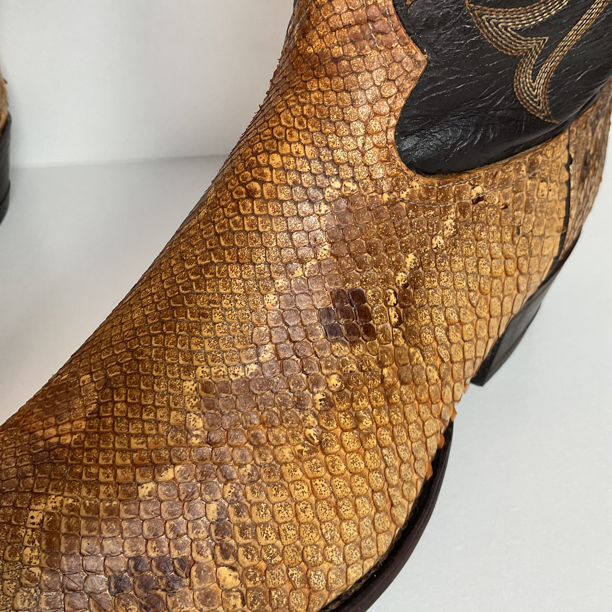 Vintage Tony Lama Boa Snake Cowboy Boots | Exotic | USA Made | Men’s 12 D