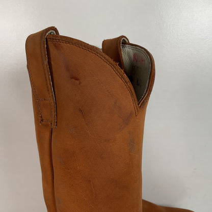 Stewart Fine Handmade Cowboy Boots | Nubuck | Custom | Men’s 6 EE | Women’s ￼7