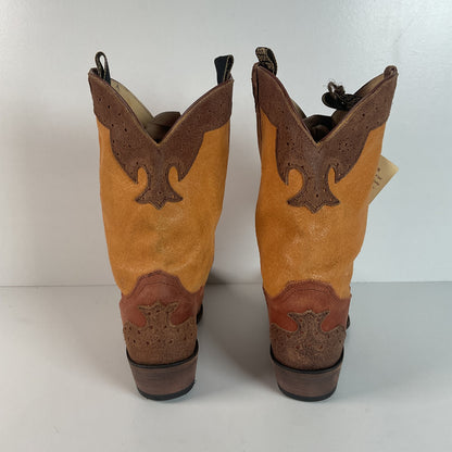 Justin Vintage Collection Cowgirl Boots | Crackle Suede | Retro | Women’s 10 B
