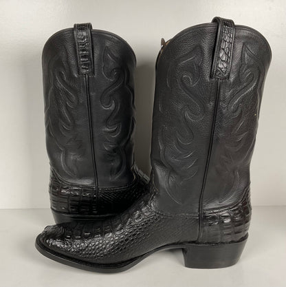 L.M. Easterling American Alligator Cowboy Boots | Hornback | Custom | Men’s 11