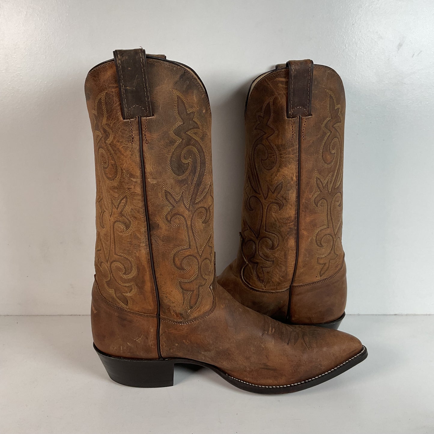 Vintage Justin Bay Apache Cowboy Boots 12 EE USA Made