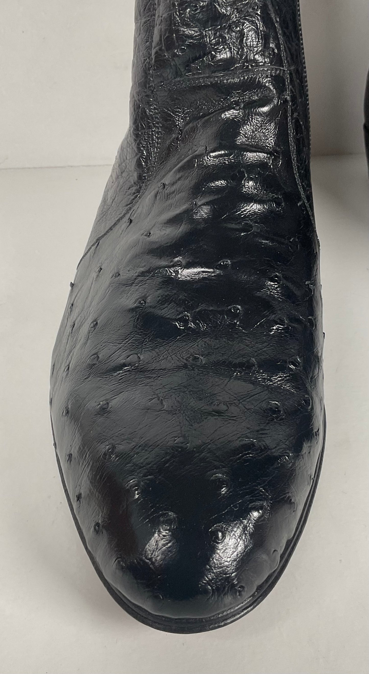 Mezlan for Avventura | Chelsea Zipper Boots | Exotic Ostrich Quill | Men’s 10.5