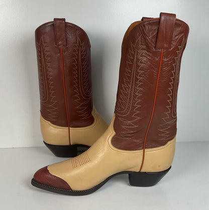 Tony Lama Urban Cowboy Boots | Lizard Wingtip | USA Made | Men’s 11 D