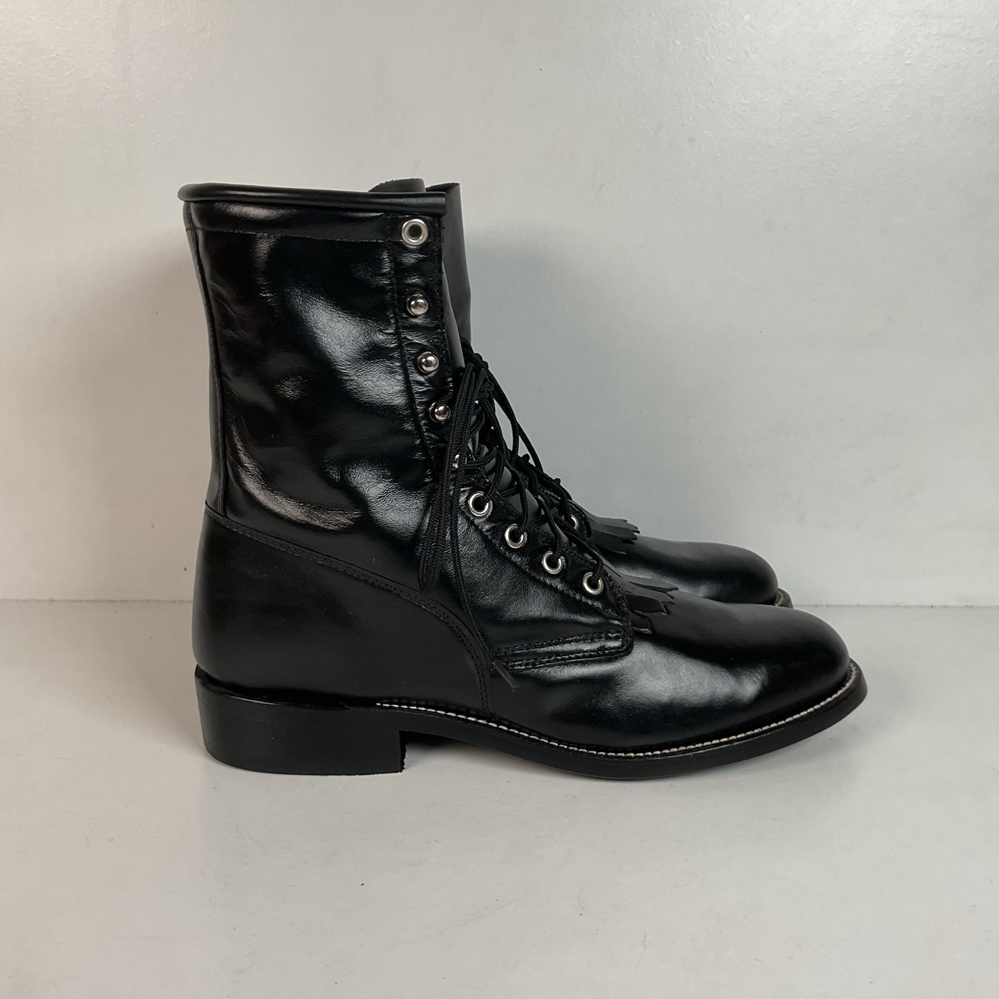 Vintage J. Chisholm Kiltie Packer Boots Men’s 8 D | Women’s 9 USA Made Lace Up