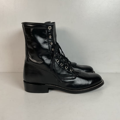 Vintage J. Chisholm Kiltie Packer Boots Men’s 8 D | Women’s 9 USA Made Lace Up