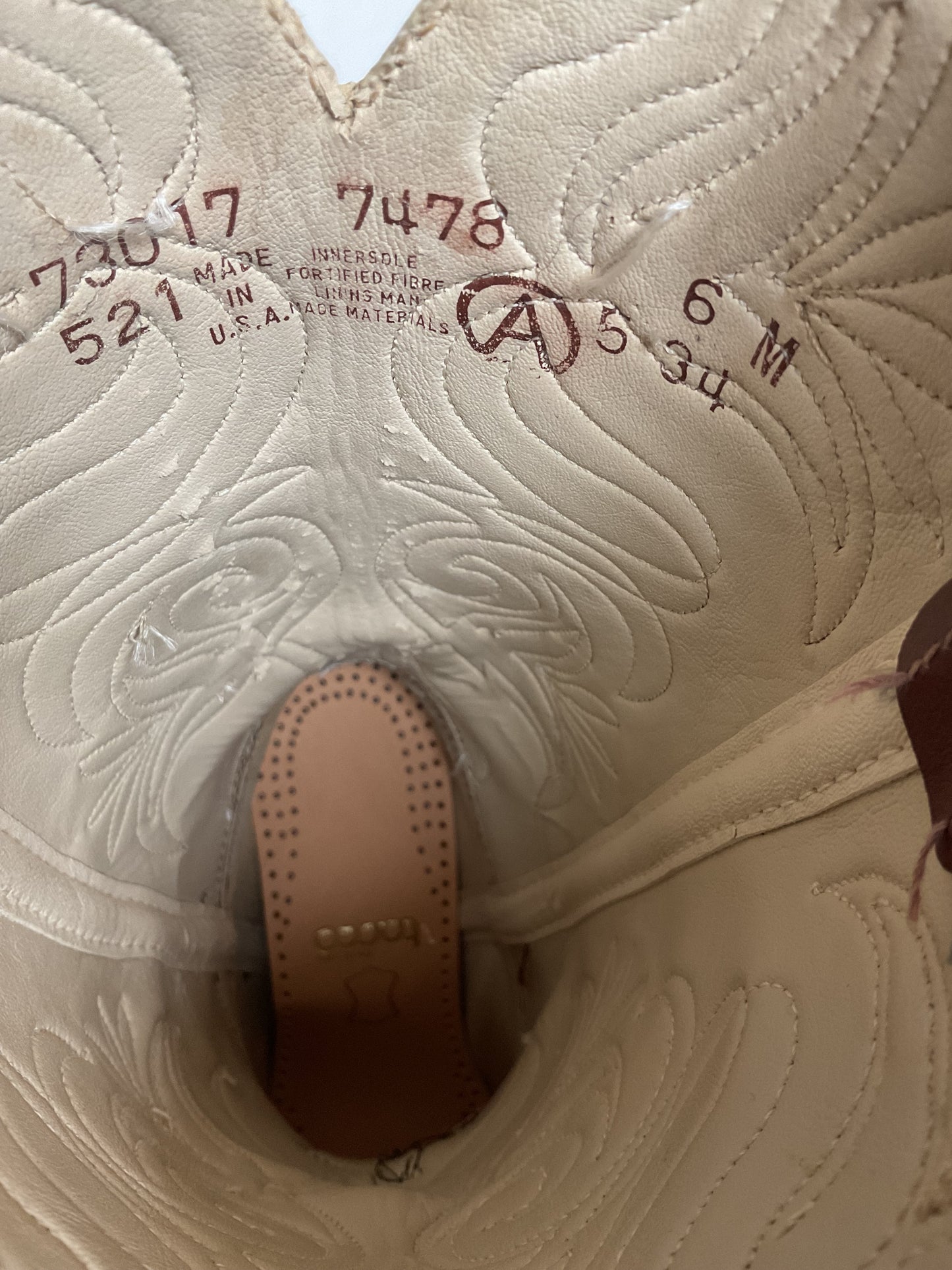 Vintage Dingo Acme Tulip Cowgirl Boots 6 M Tooled USA Made