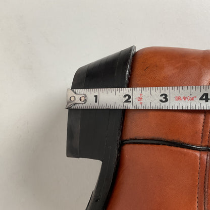 Tony Lama Classic Brown Cowboy Boots | Vibram Lug | 12 D