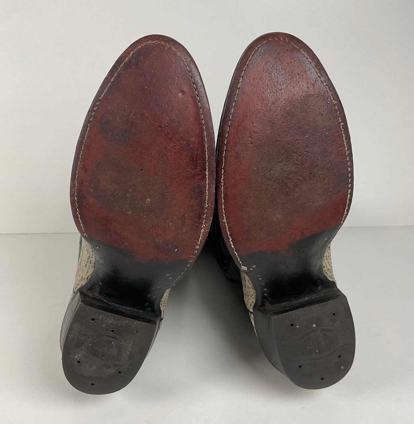 Vintage Shark Skin Cowboy Boots | Exotic | Grey | Men’s 8.5 D