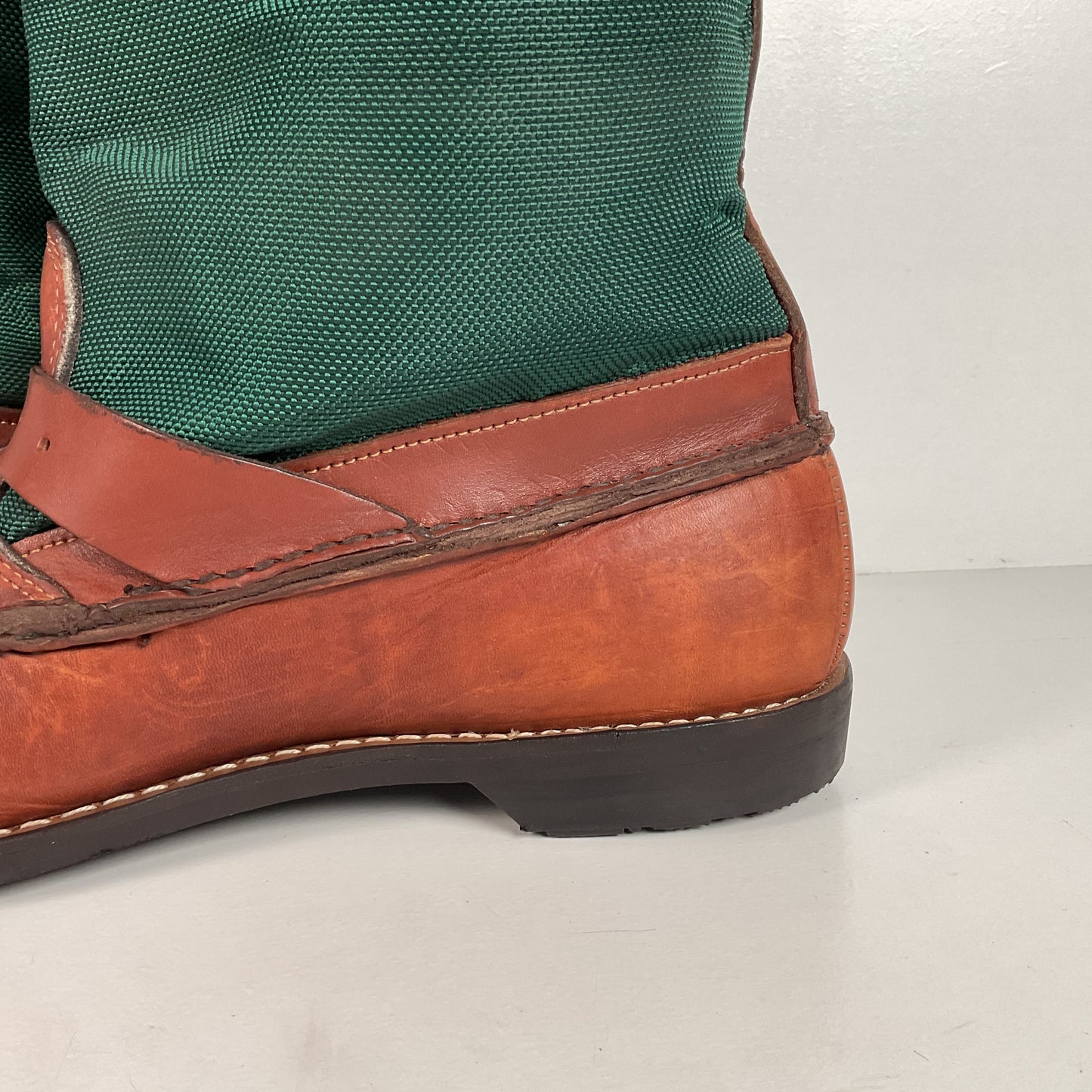 Vintage Gokey Botte Sauvage Snake Boots | Green Canvas | Men’s 13.5 D