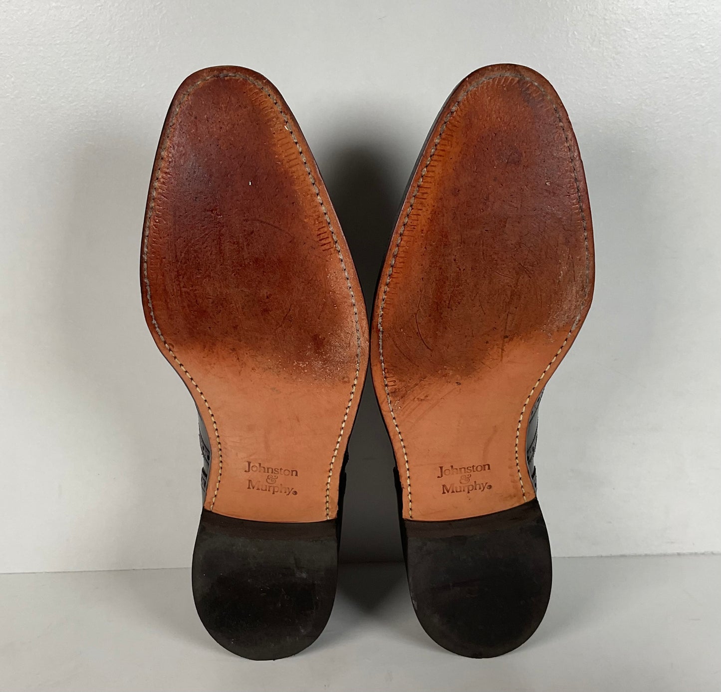 Vintage Johnston Murphy Oxford Shoes | USA Made | Classic Black | Men’s 12 D