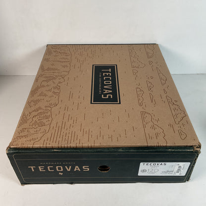 Tecovas “The Bryce” Python Cowboy Boots 12 D Belly Cut Snakeskin Original Box