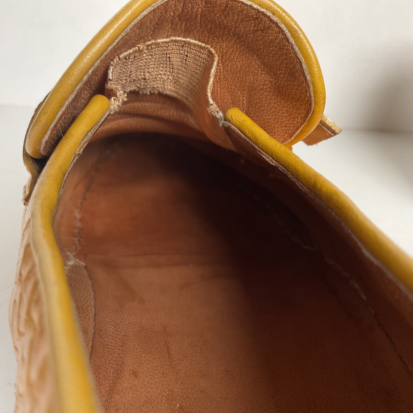 Vintage Sea Turtle Loafers | Monk Strap | Yellow | Men’s 7 D