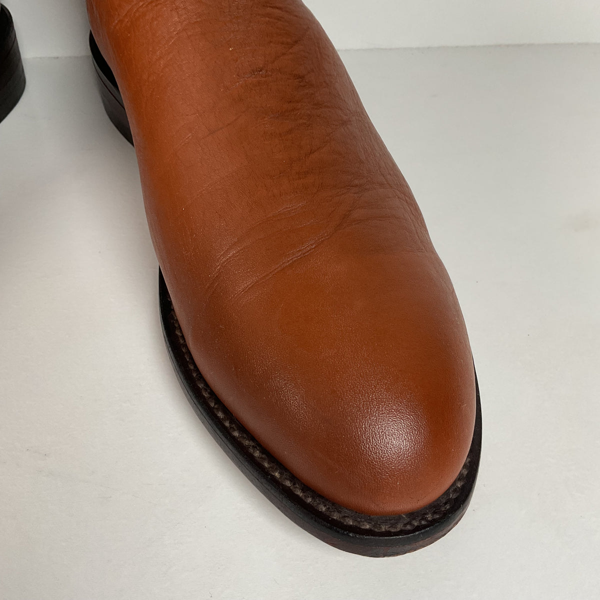 Lucchese 2000 Roper Boots | USA Made | Brown Calf | Men’s 9.5 D