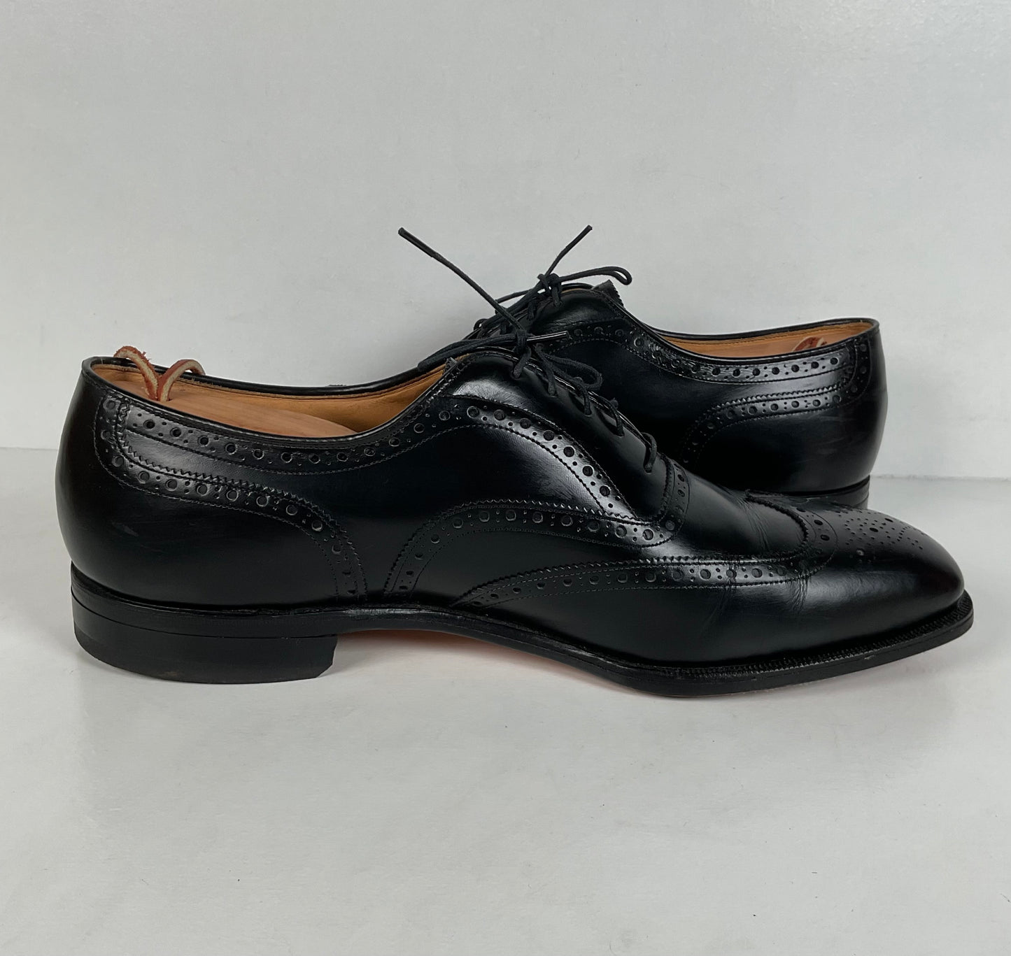 Vintage Johnston Murphy Oxford Shoes | USA Made | Classic Black | Men’s 12 D