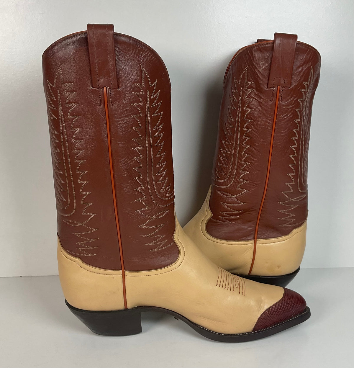 Tony Lama Urban Cowboy Boots | Lizard Wingtip | USA Made | Men’s 11 D