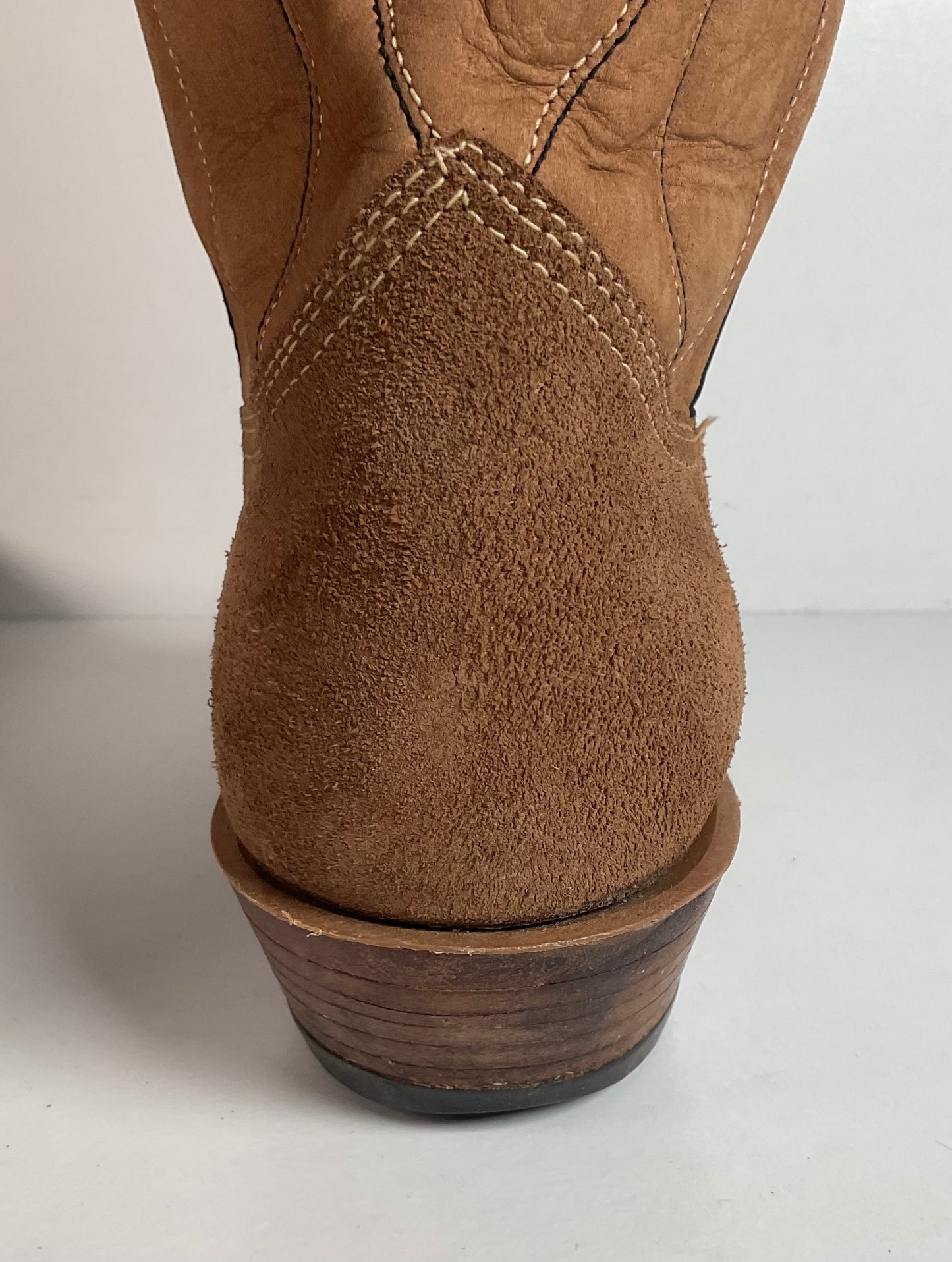 Vintage Sears Suede Cowboy Boots | Rough Out | 1960s-1970s | USA Made | 10 D
