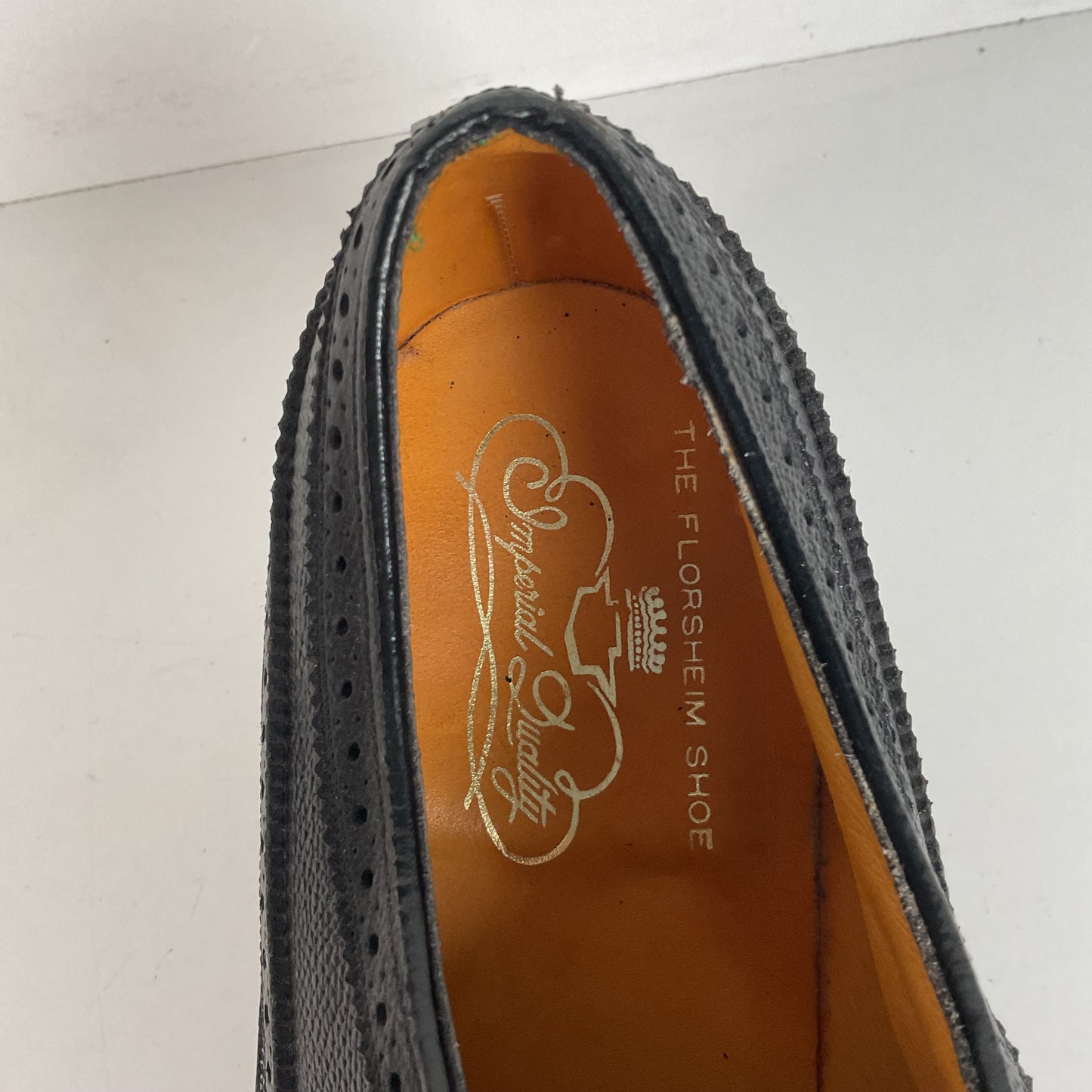 Vintage Florsheim Imperial Kenmoor Shoes | Brogued Longwing | Men’s 7.5 D