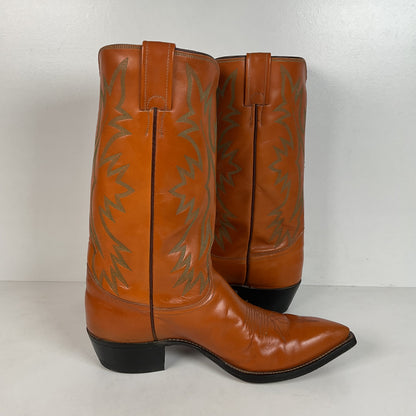 Vintage Justin Fort Worth Cowboy Boots | X Toe | 1960s-1970s | Men’s 9 D