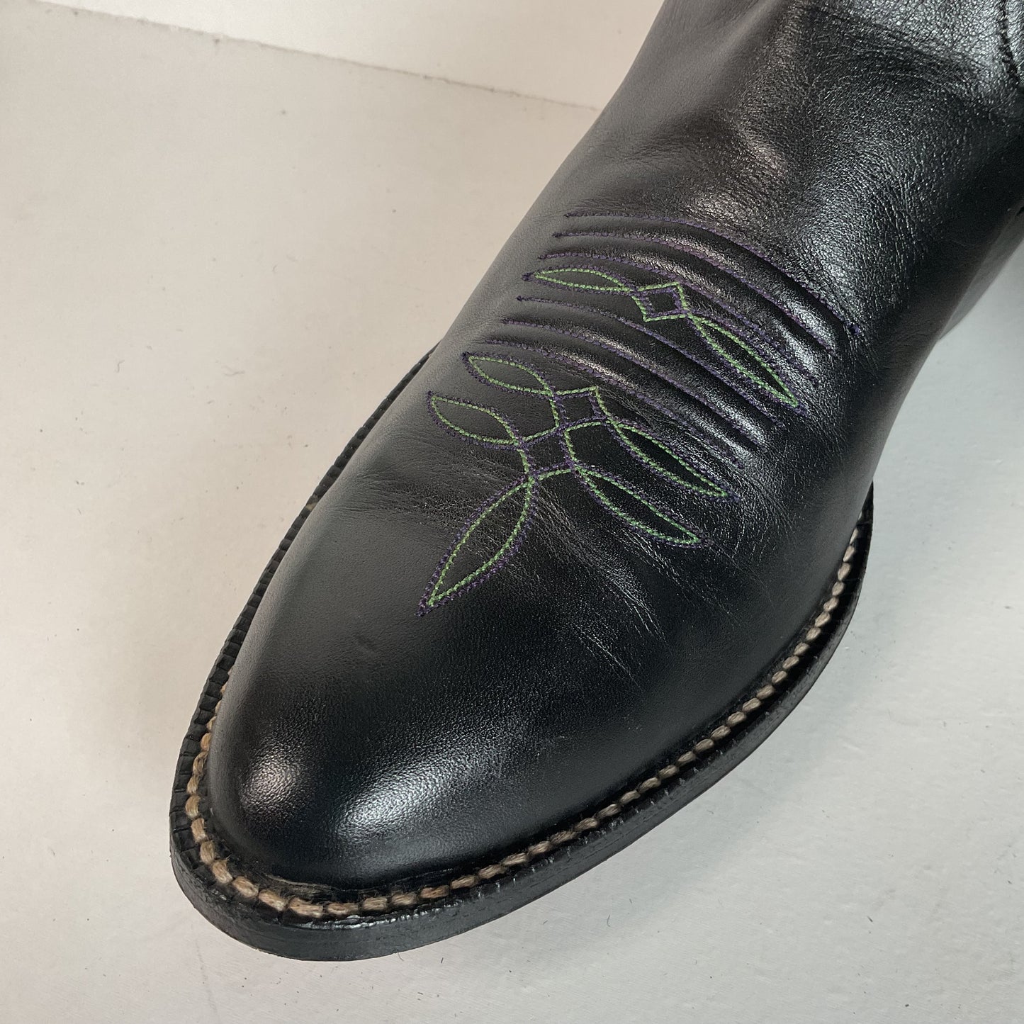 Vintage Rocky Carroll Grape Vine Cowgirl Boots 7 Custom Made