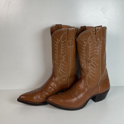 Vintage Nocona Calfskin Cowboy Boots 12 D Old Black Label