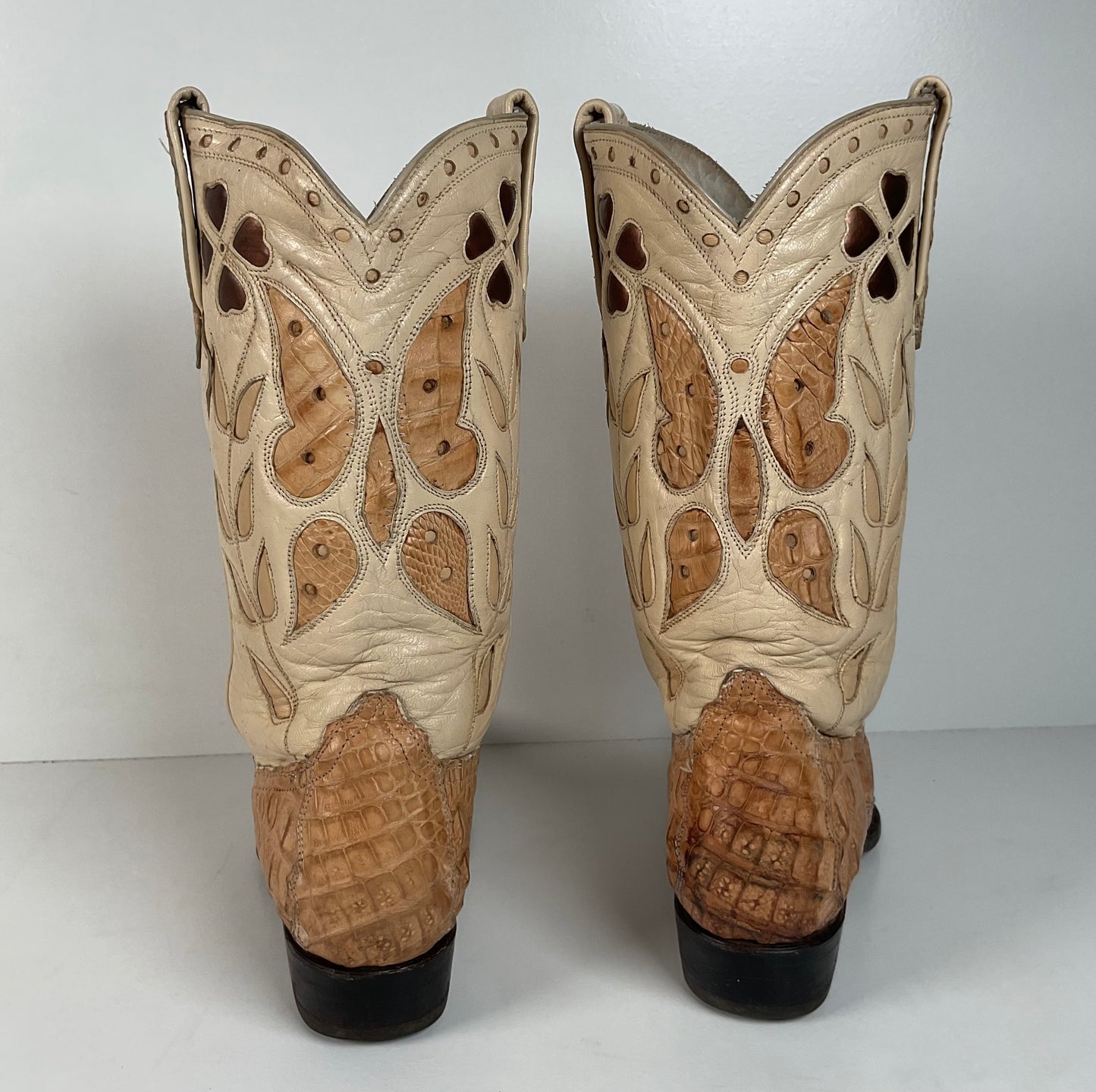 Cuadra Butterfly Cowgirl Boots | Caiman Tail | Tooled Inlays | Women’s 6.5