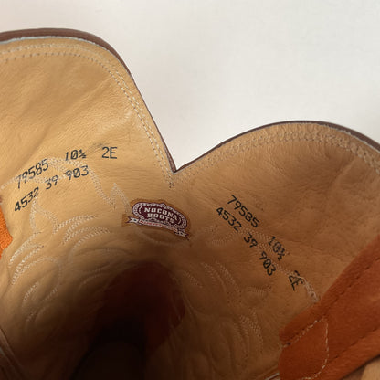 Vintage Nocona Pig Skin Cowboy Boots | Boar | Butterscotch | USA Made | 10.5 EE