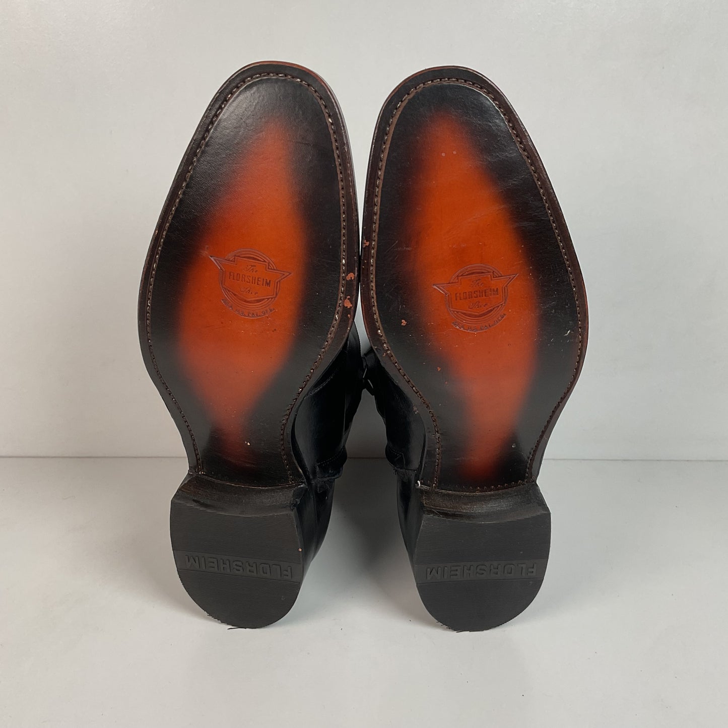 Vintage Florsheim Black Leather Chelsea Boots 10.5 C New Old Stock