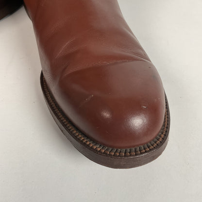 Vintage Jarman Cloth Pull Military Style Boots 11 Narrow 1940s
