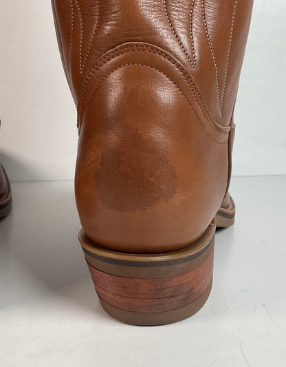 Tony Lama Retan Leather Cowboy Boots 13 A Oil-Resist Gold Label
